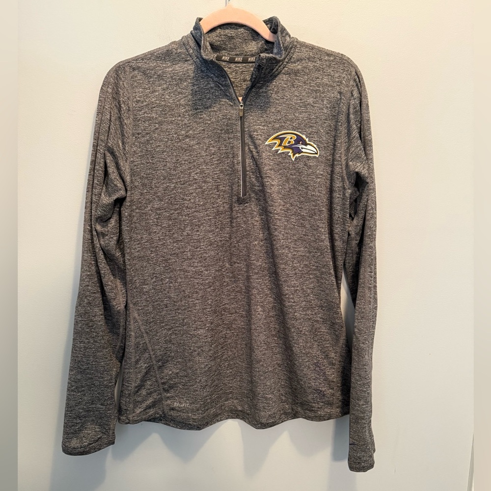 Nike Baltimore Ravens Dri-FIT Quarter-Zip Pullover Women’s Large